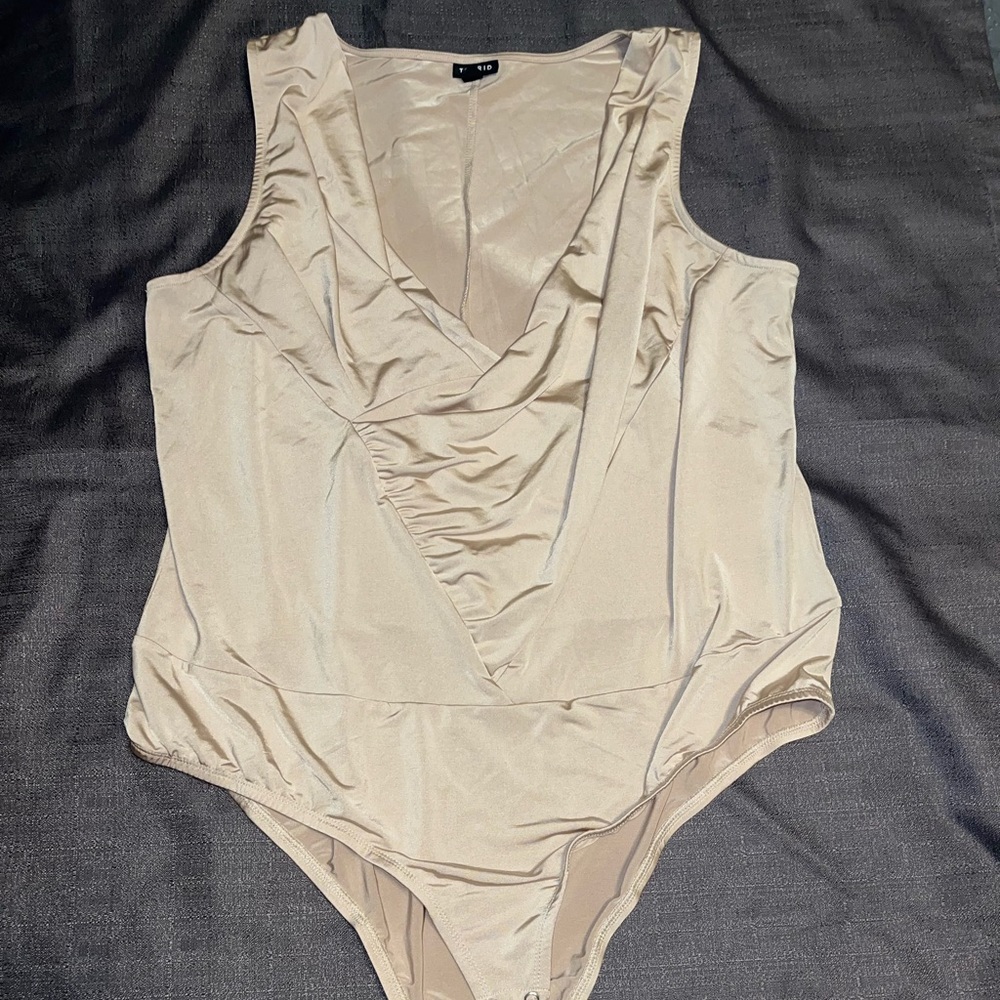 Torrid Beige Sleeveless Body Suit Size 3